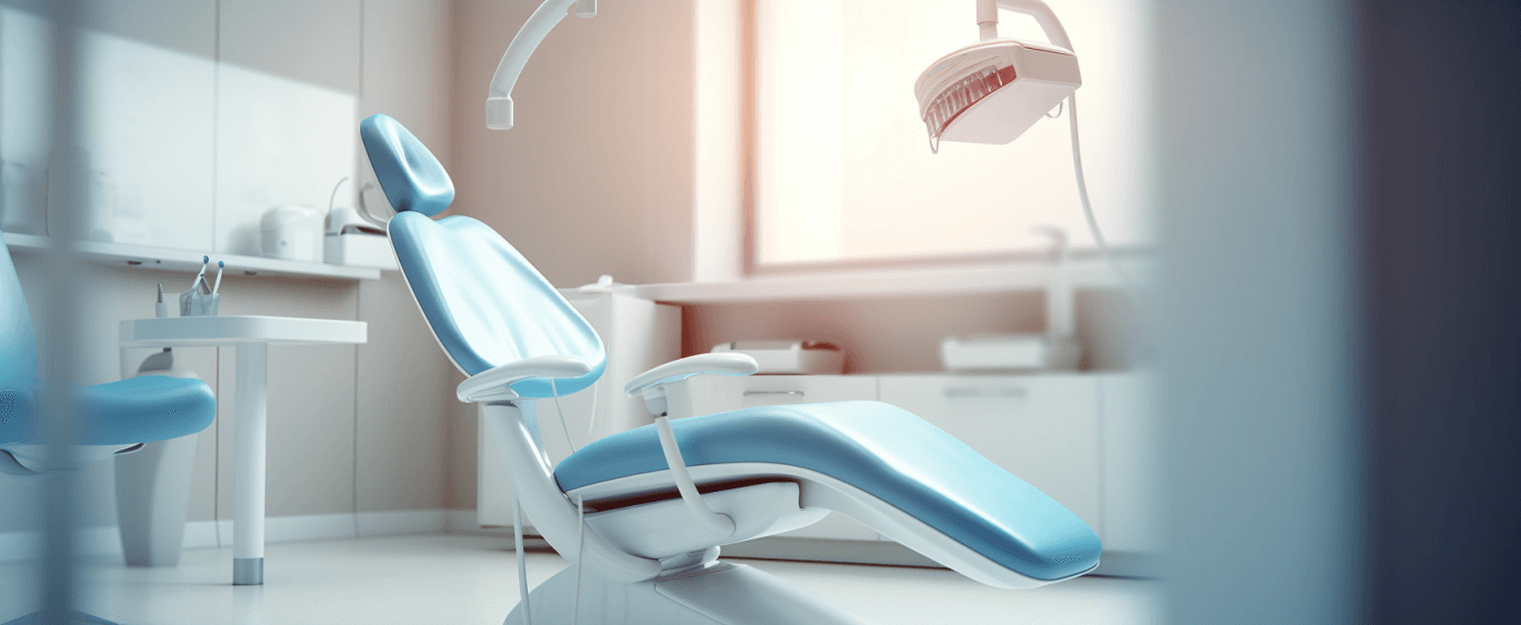 empty dental chair in a dental practice