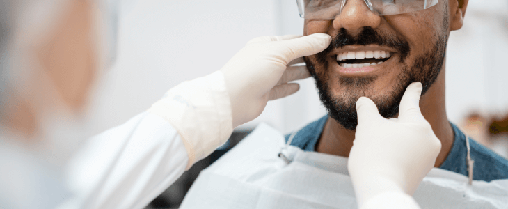 dentist working on a patients teeth